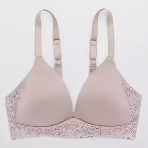 Aerie Lightly Lined Wireless Lace Bra 34B